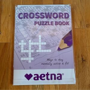 Crossword Puzzle Book Activity Book Brain Teaser